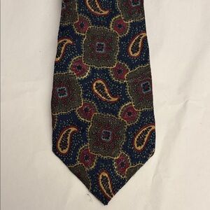 Liberty of London vintage Multicolor Paisley silk Tie